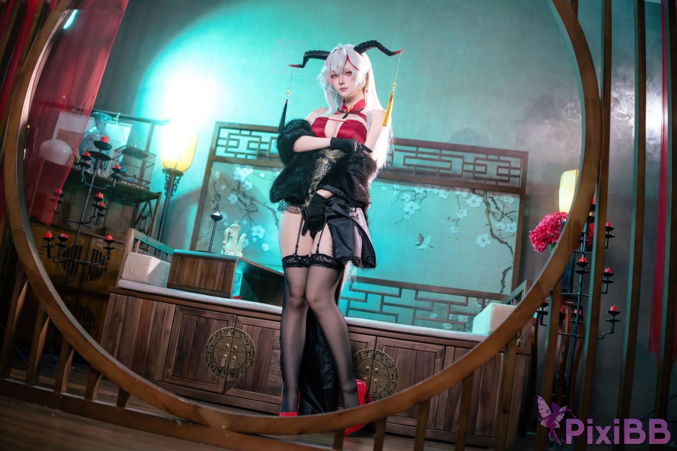 Cosplay Island Fish Azur Blue Route Egil Cheongsam PixiBB.COM 010