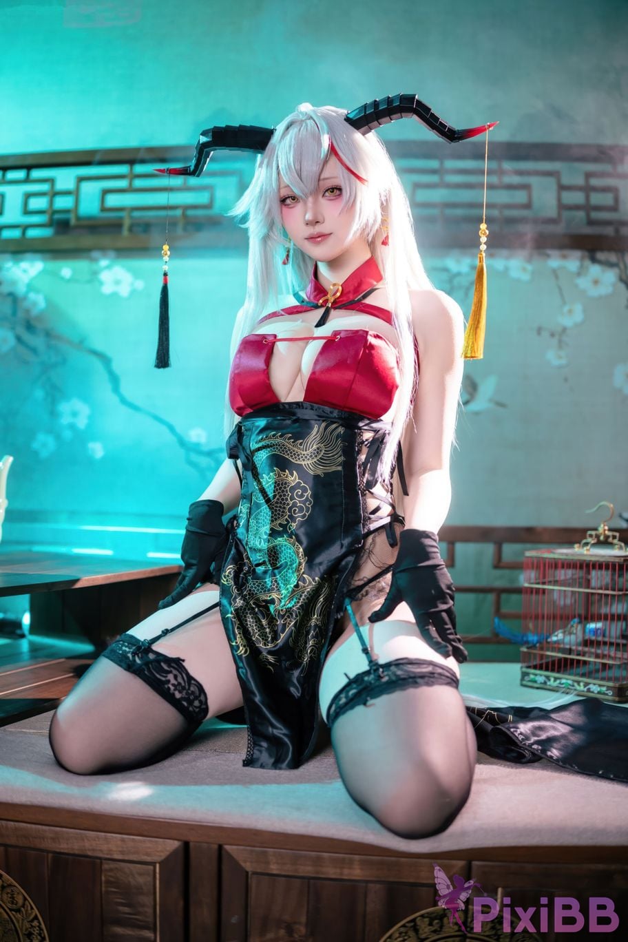 Cosplay Island Fish Azur Blue Route Egil Cheongsam PixiBB.COM 012