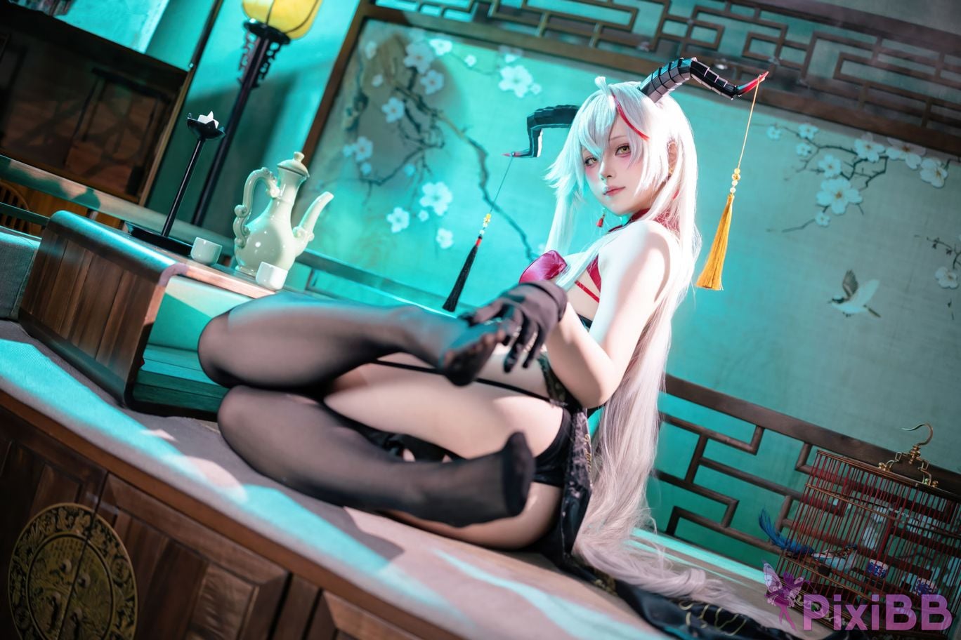 Cosplay Island Fish Azur Blue Route Egil Cheongsam PixiBB.COM 018