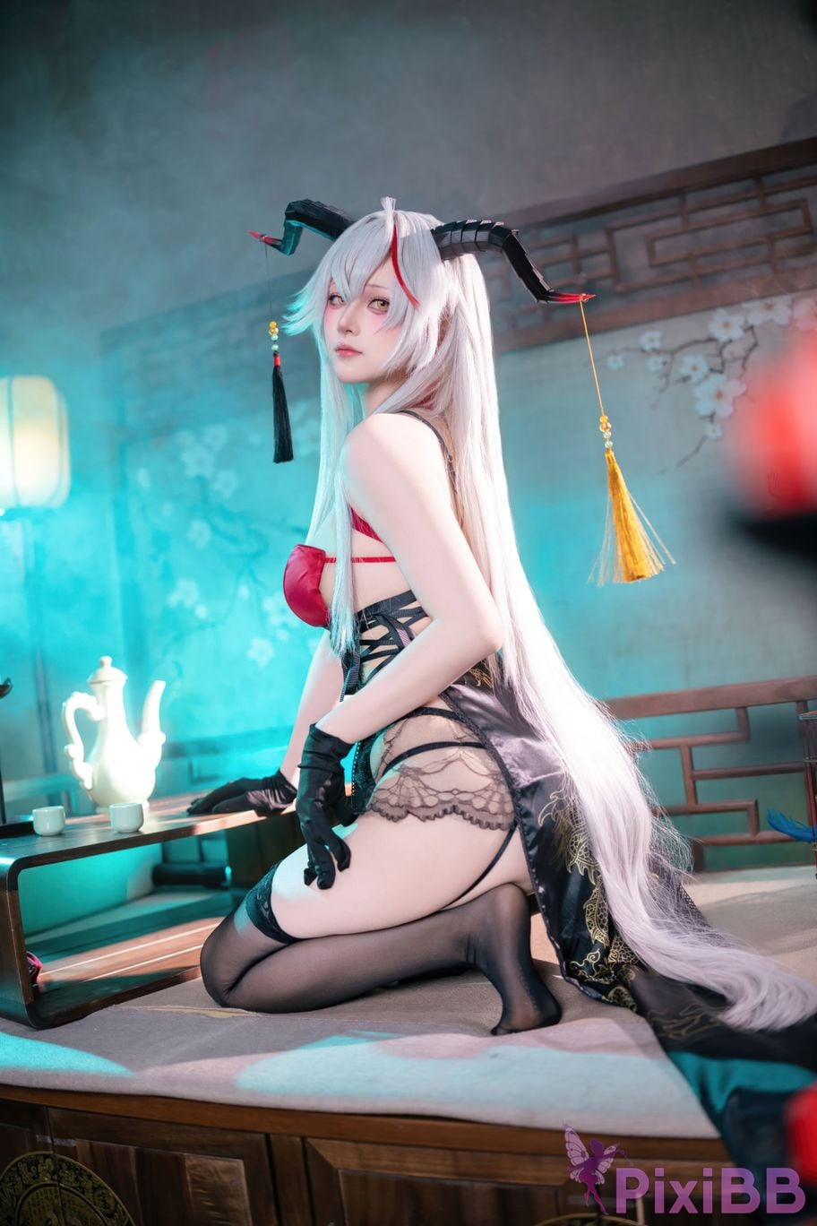 Cosplay Island Fish Azur Blue Route Egil Cheongsam PixiBB.COM 025