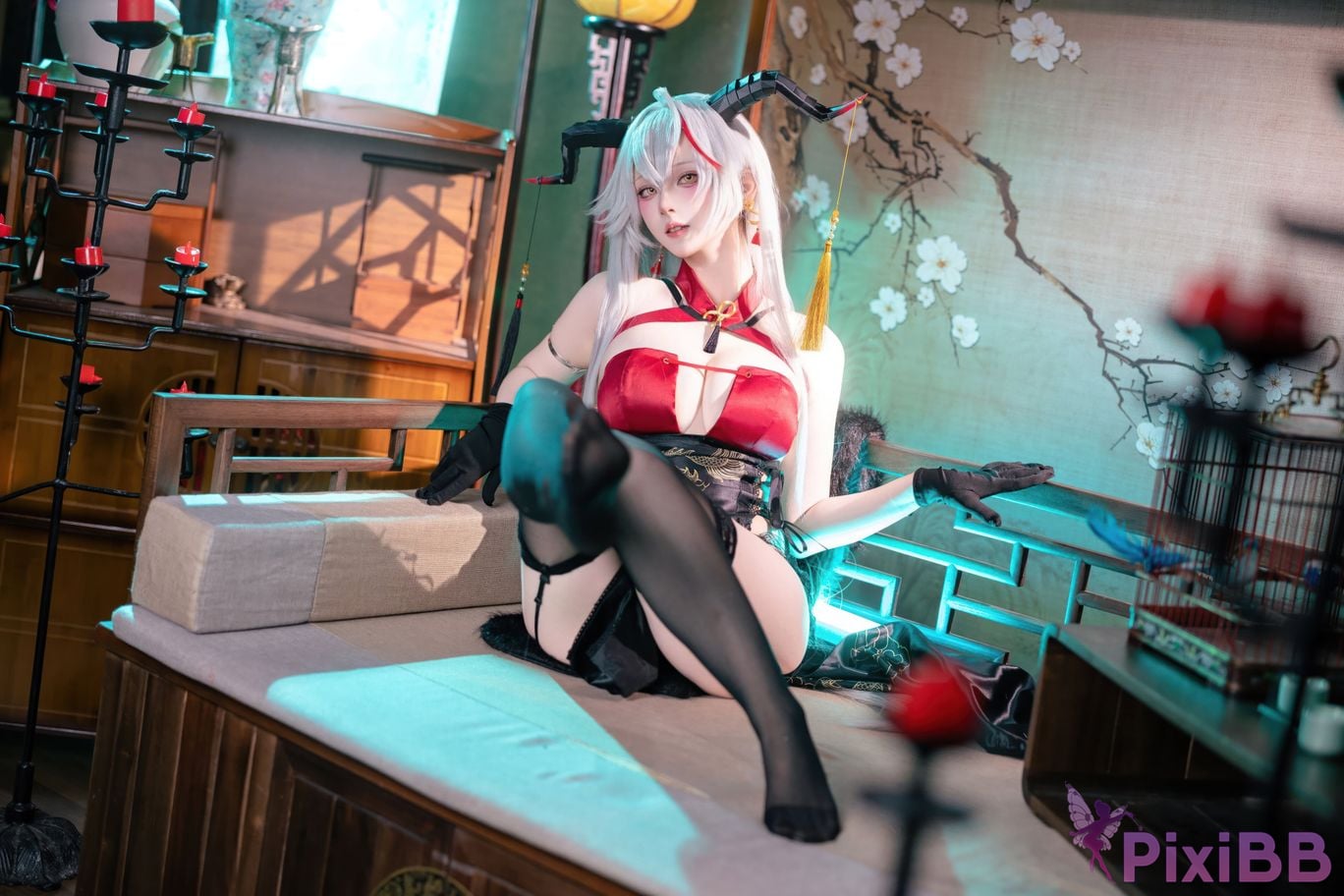 Cosplay Island Fish Azur Blue Route Egil Cheongsam PixiBB.COM 028