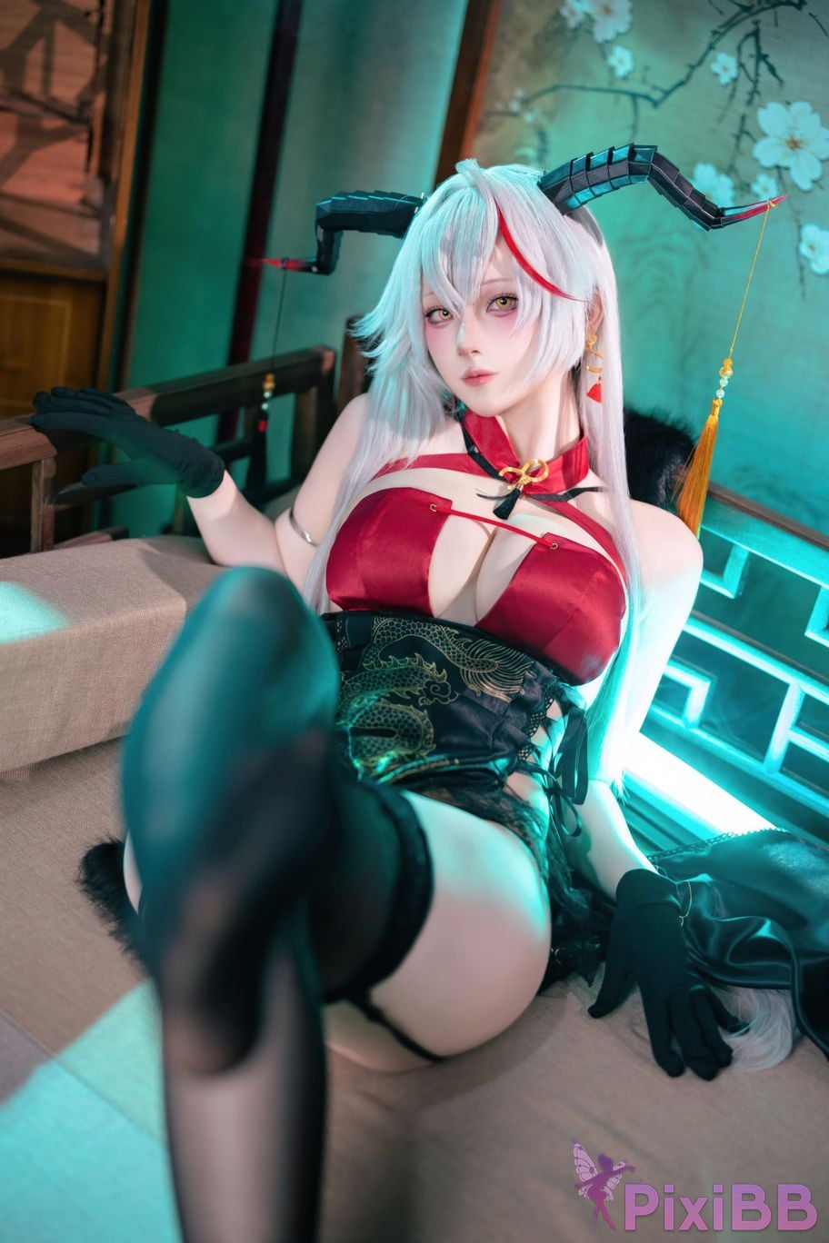 Cosplay Island Fish Azur Blue Route Egil Cheongsam PixiBB.COM 031