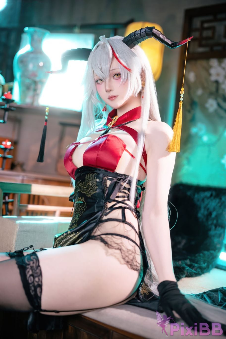 Cosplay Island Fish Azur Blue Route Egil Cheongsam PixiBB.COM 034