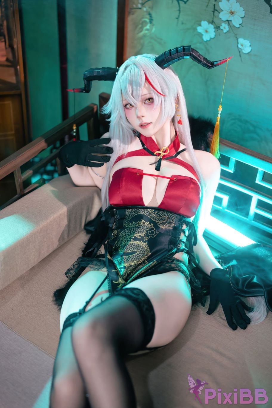 Cosplay Island Fish Azur Blue Route Egil Cheongsam PixiBB.COM 036