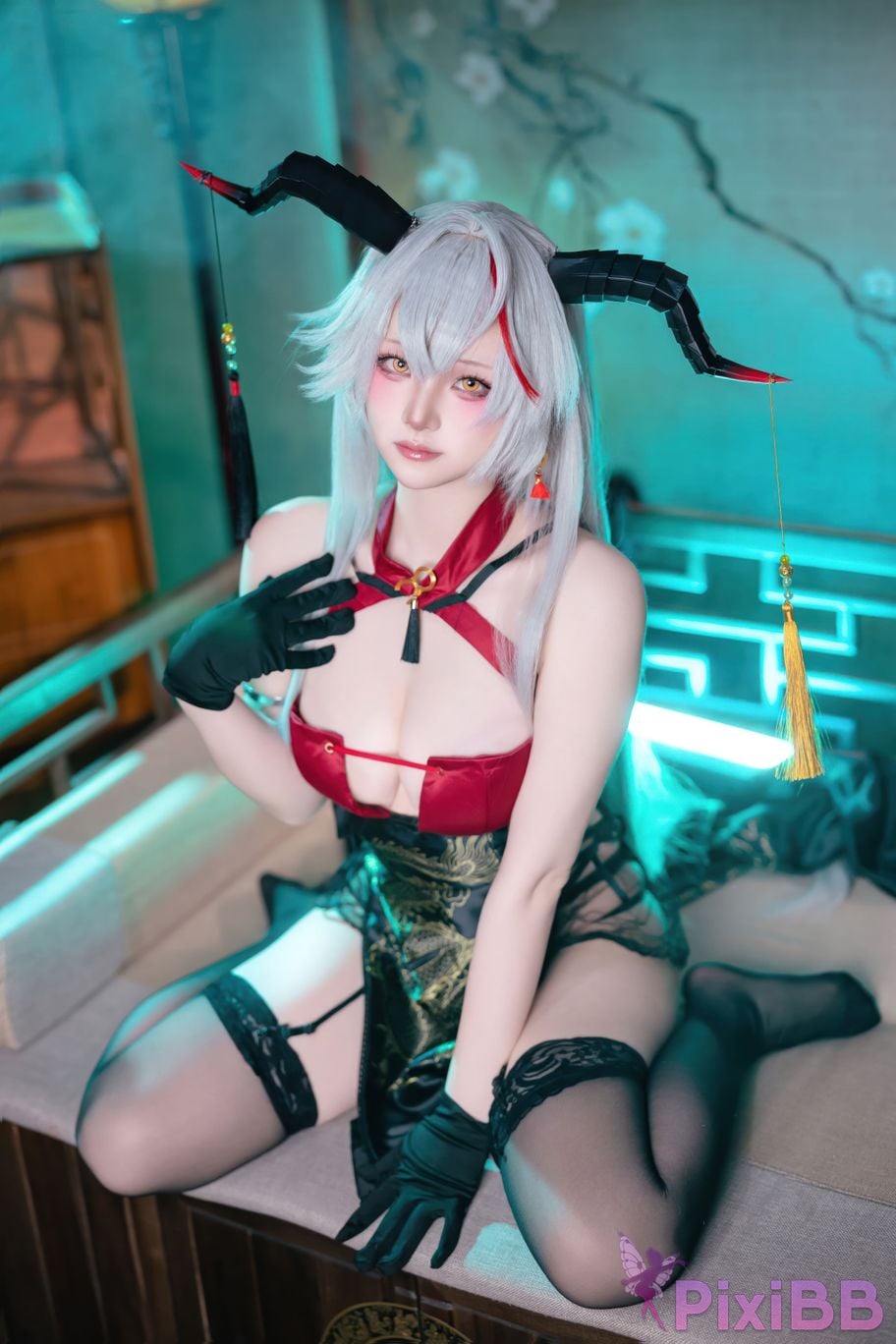 Cosplay Island Fish Azur Blue Route Egil Cheongsam PixiBB.COM 037