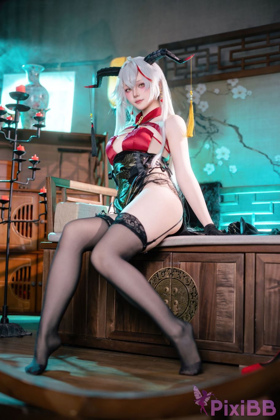 Cosplay Island Fish Azur Blue Route Egil Cheongsam PixiBB.COM 041