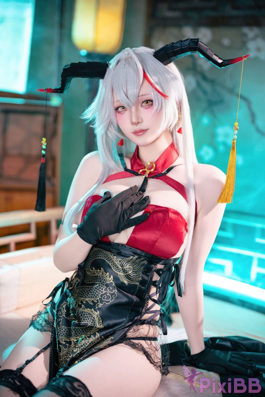 Cosplay Island Fish Azur Blue Route Egil Cheongsam PixiBB.COM 043