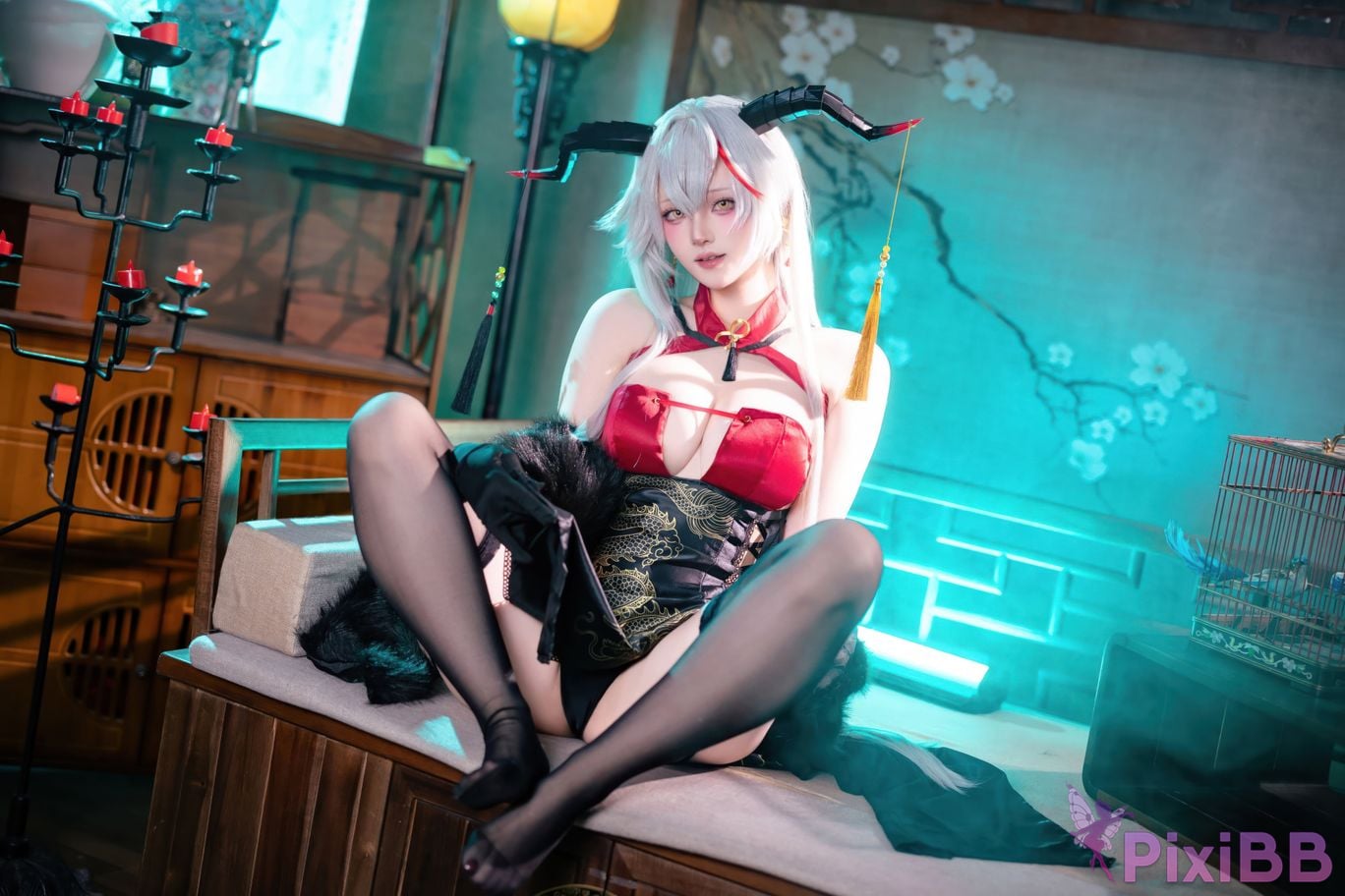 Cosplay Island Fish Azur Blue Route Egil Cheongsam PixiBB.COM 047