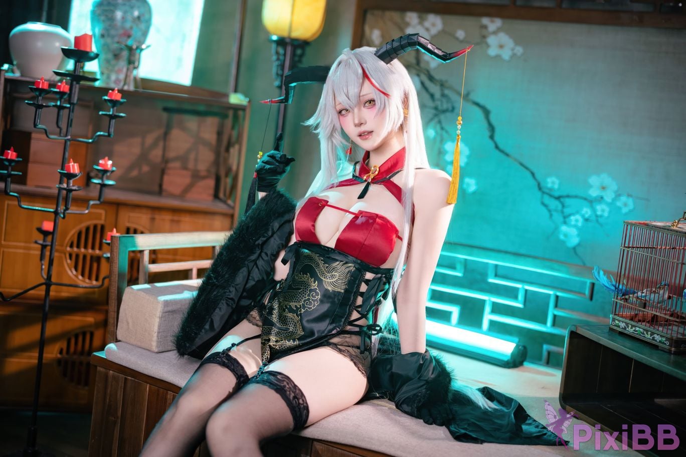 Cosplay Island Fish Azur Blue Route Egil Cheongsam PixiBB.COM 048