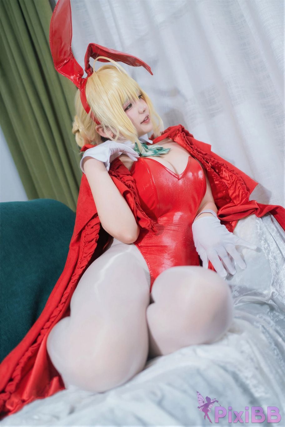 Cosplayer Ah Ban is very happy today FGO nero christmas PixiBB.COM 002
