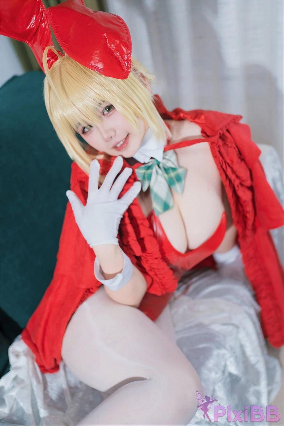 Cosplayer Ah Ban is very happy today FGO nero christmas PixiBB.COM 004