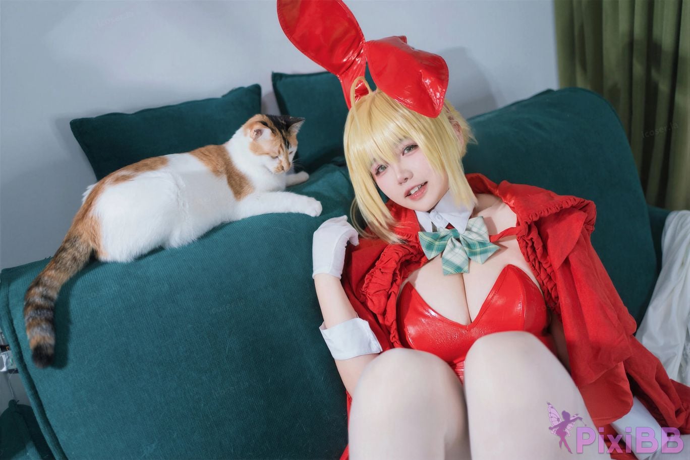 Cosplayer Ah Ban is very happy today FGO nero christmas PixiBB.COM 011