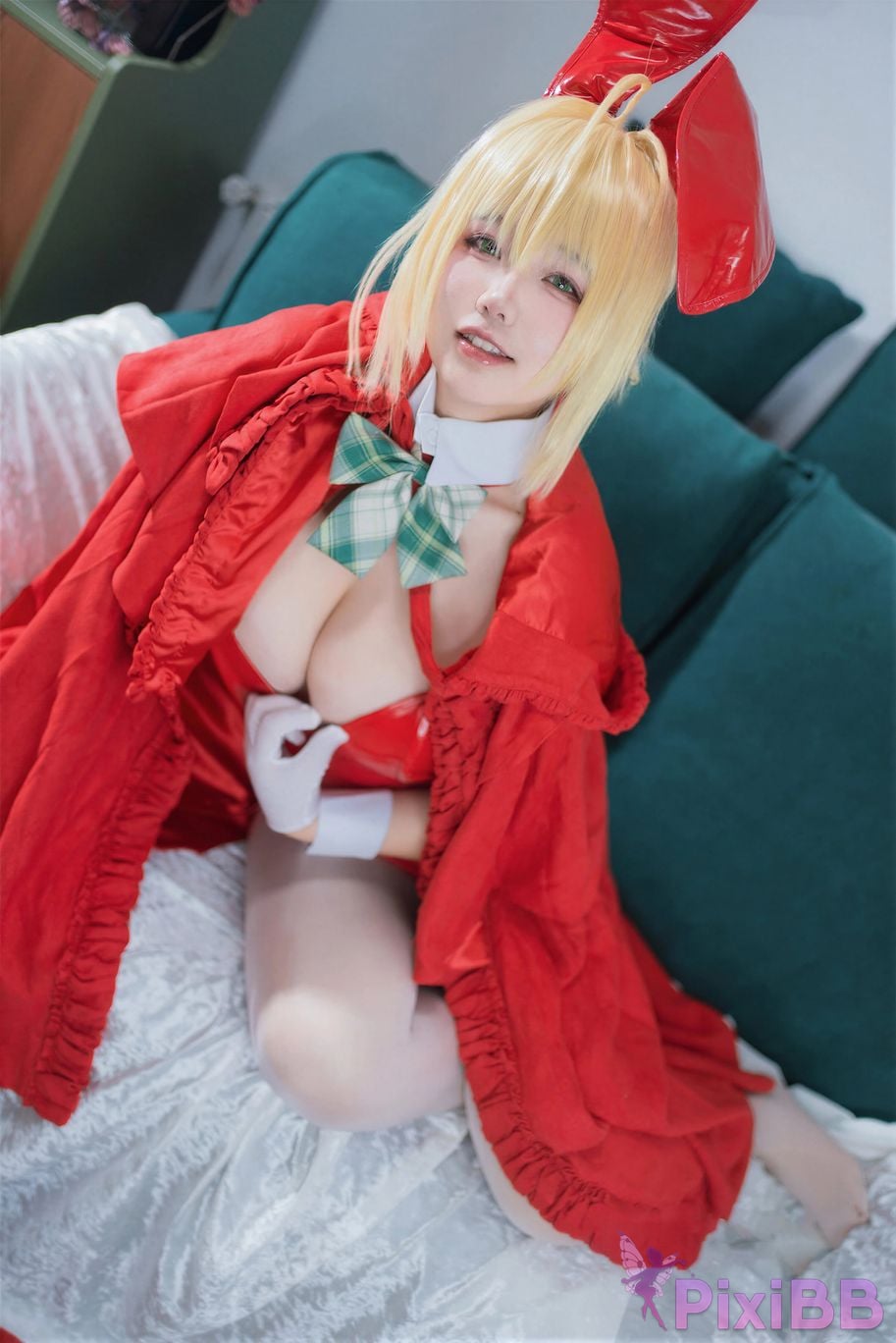 Cosplayer Ah Ban is very happy today FGO nero christmas PixiBB.COM 012
