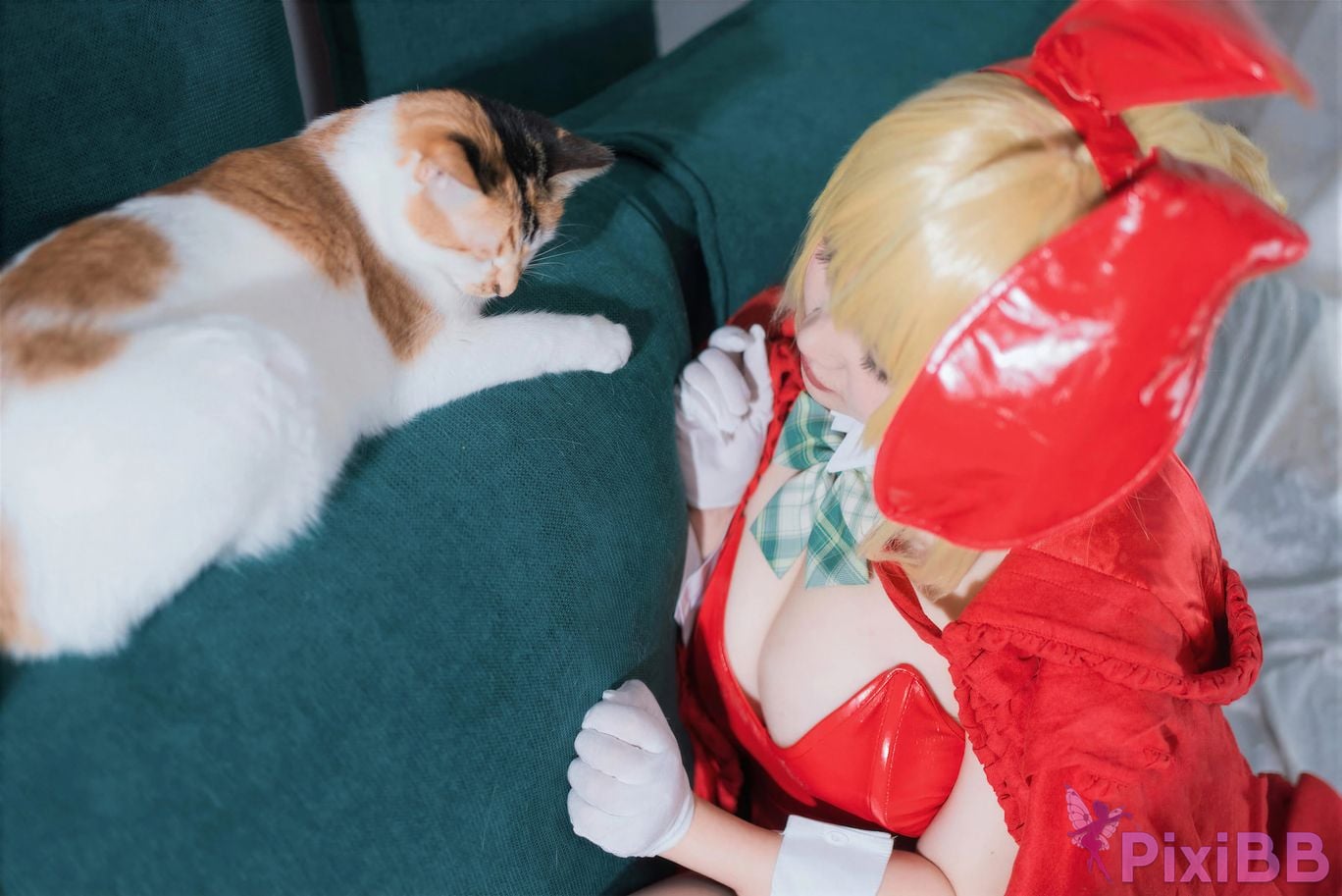 Cosplayer Ah Ban is very happy today FGO nero christmas PixiBB.COM 013