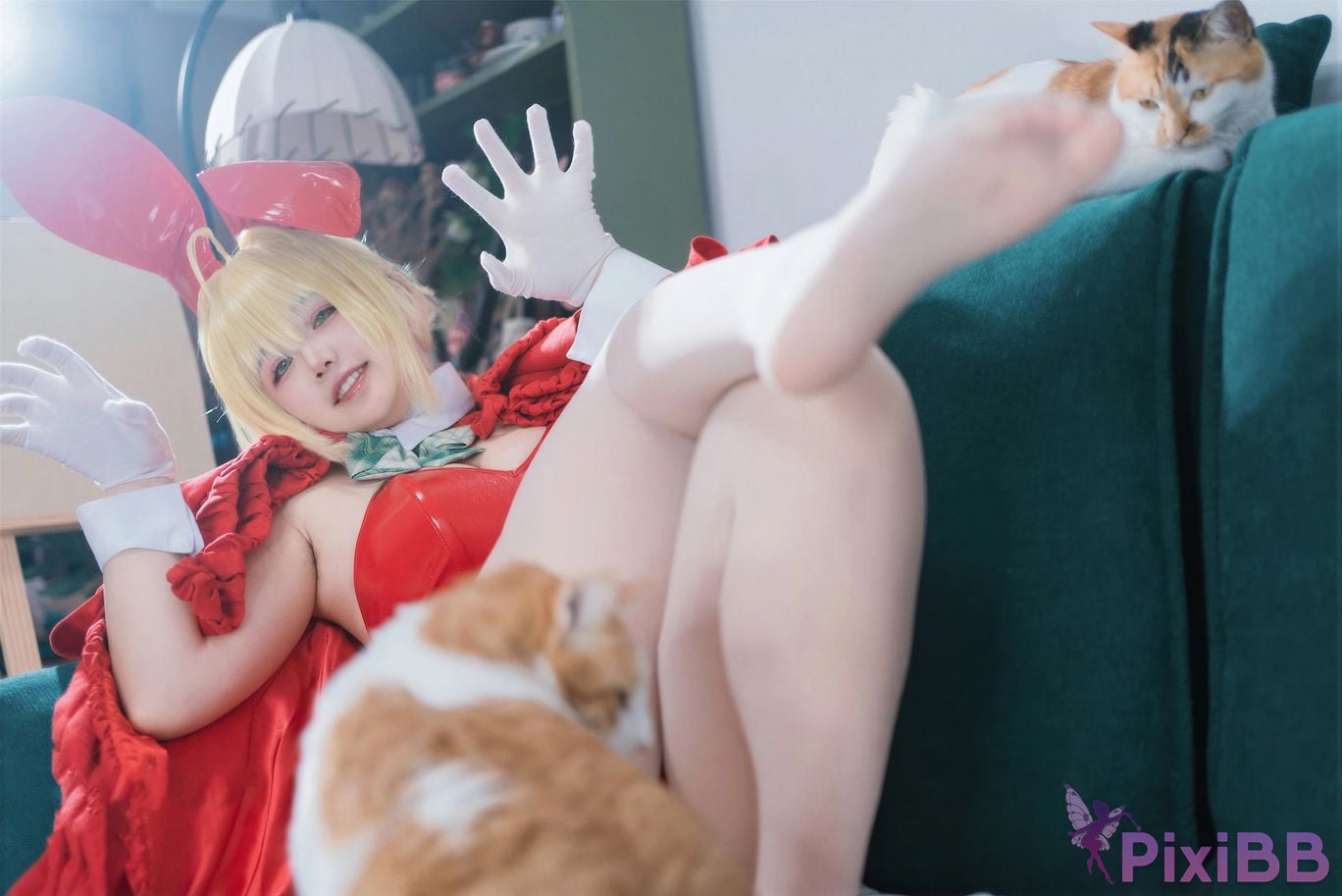 Cosplayer Ah Ban is very happy today FGO nero christmas PixiBB.COM 020