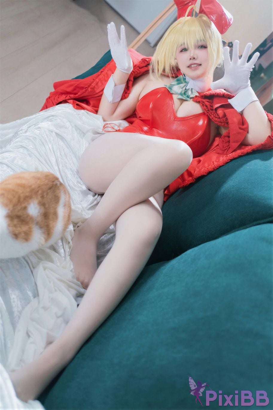 Cosplayer Ah Ban is very happy today FGO nero christmas PixiBB.COM 021