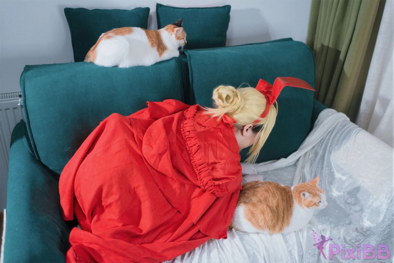 Cosplayer Ah Ban is very happy today FGO nero christmas PixiBB.COM 024