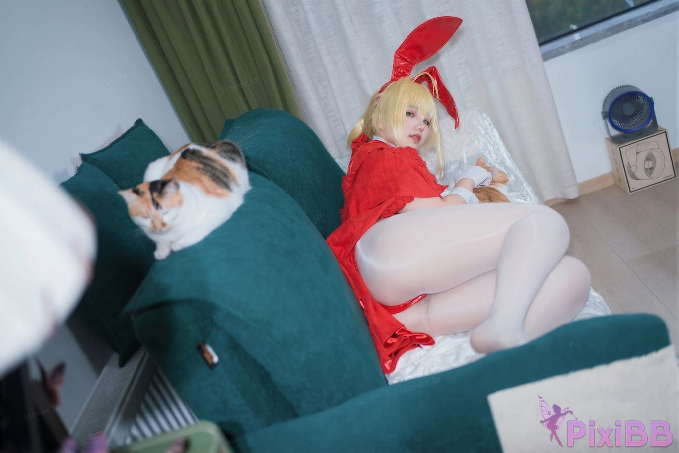 Cosplayer Ah Ban is very happy today FGO nero christmas PixiBB.COM 027