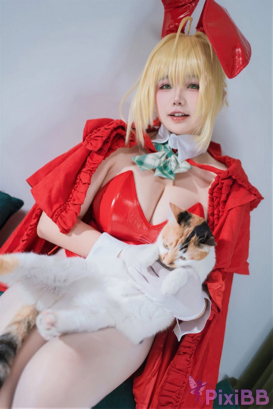 Cosplayer Ah Ban is very happy today FGO nero christmas PixiBB.COM 031