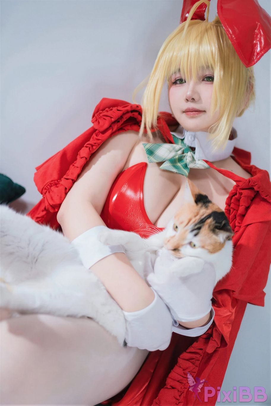 Cosplayer Ah Ban is very happy today FGO nero christmas PixiBB.COM 032