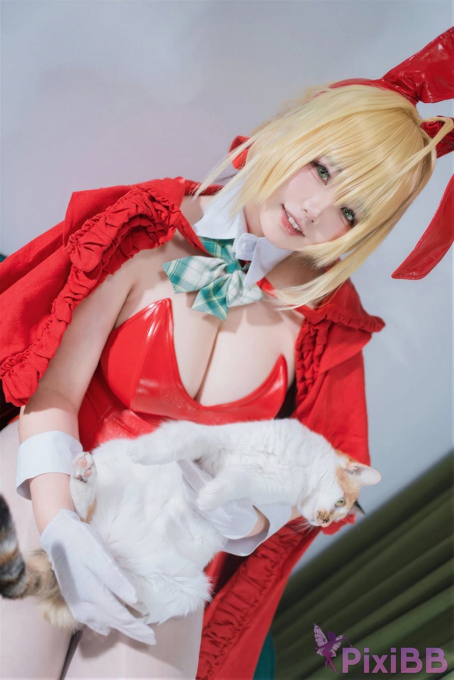 Cosplayer Ah Ban is very happy today FGO nero christmas PixiBB.COM 033