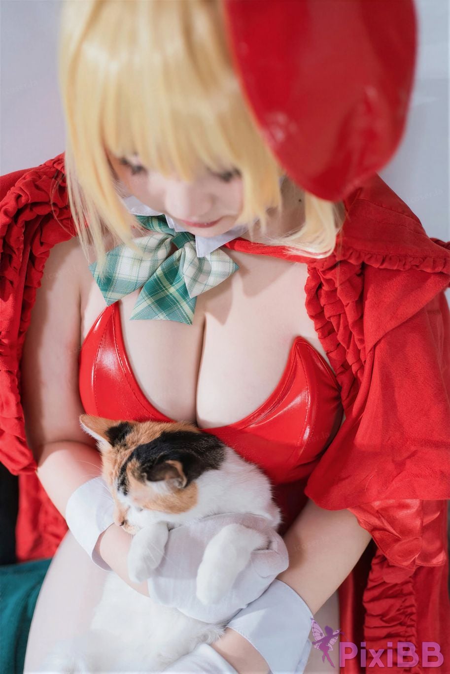 Cosplayer Ah Ban is very happy today FGO nero christmas PixiBB.COM 036