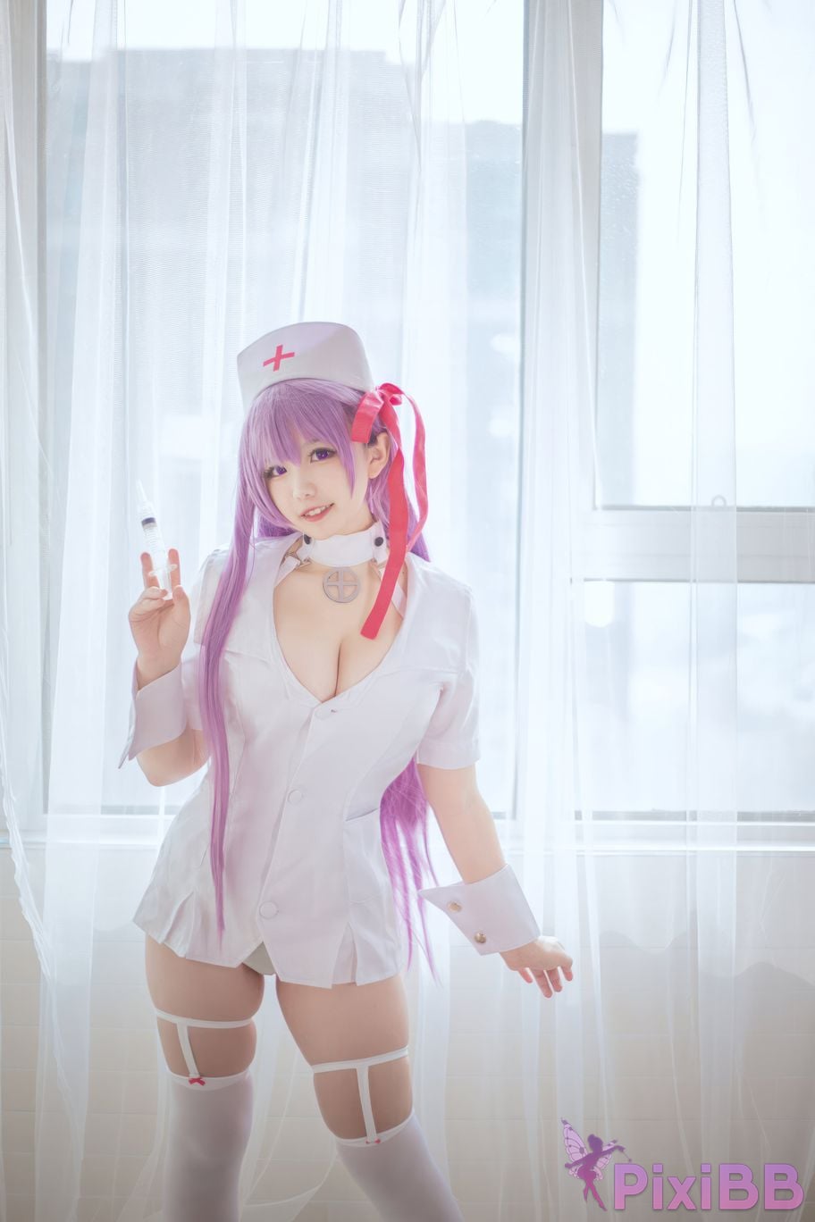 Cosplayer Ah Ban is very happy today BB Nurse PixiBB.COM 001