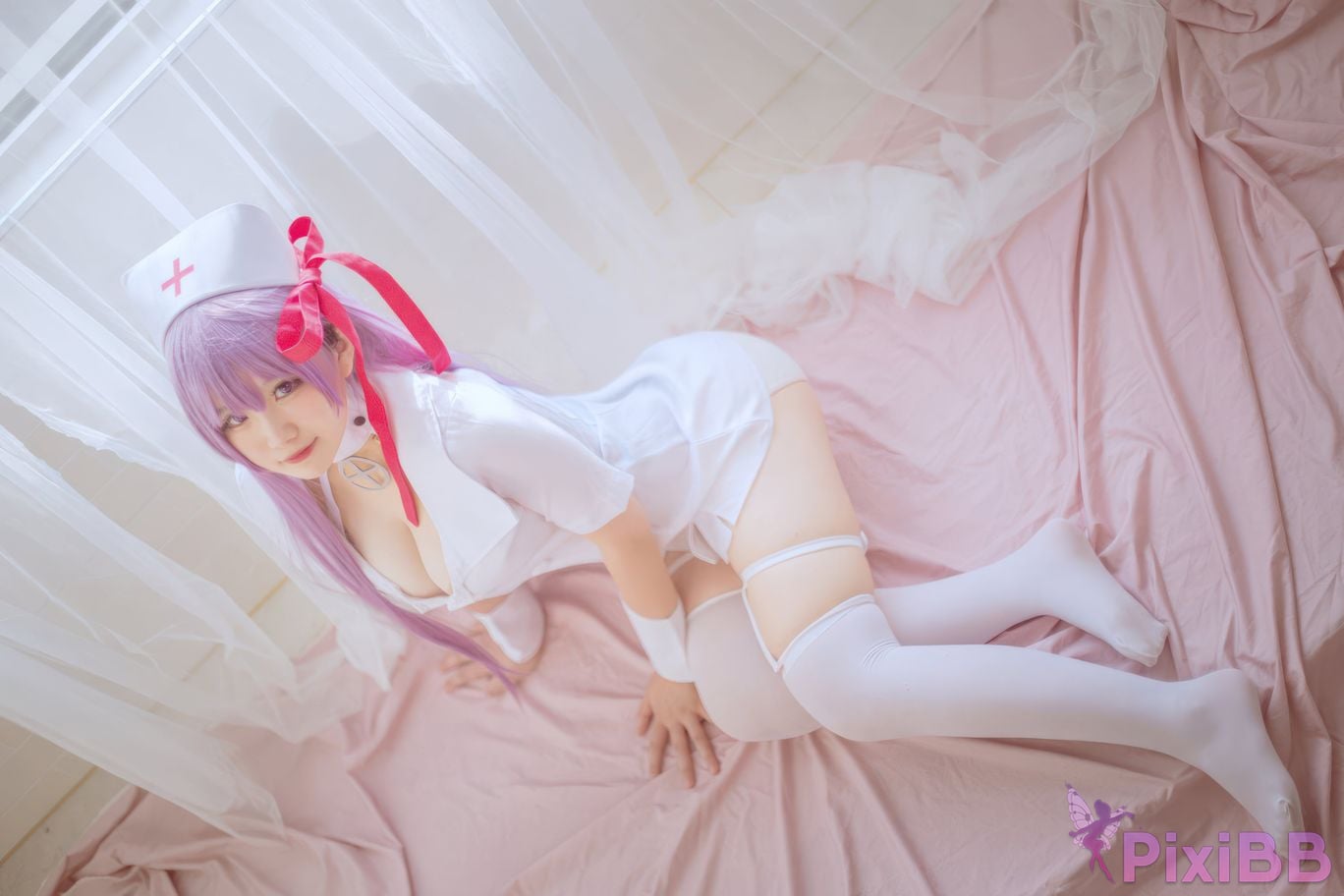 Cosplayer Ah Ban is very happy today BB Nurse PixiBB.COM 004