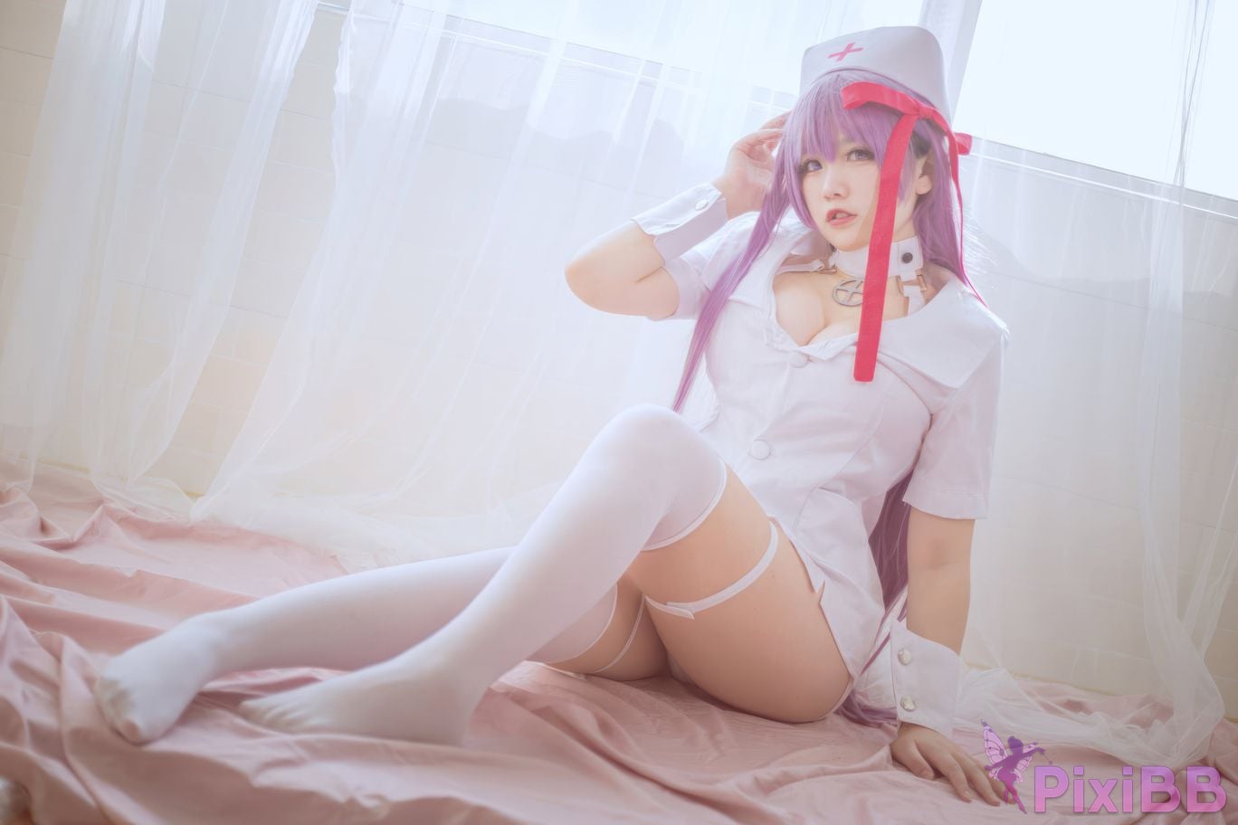 Cosplayer Ah Ban is very happy today BB Nurse PixiBB.COM 007