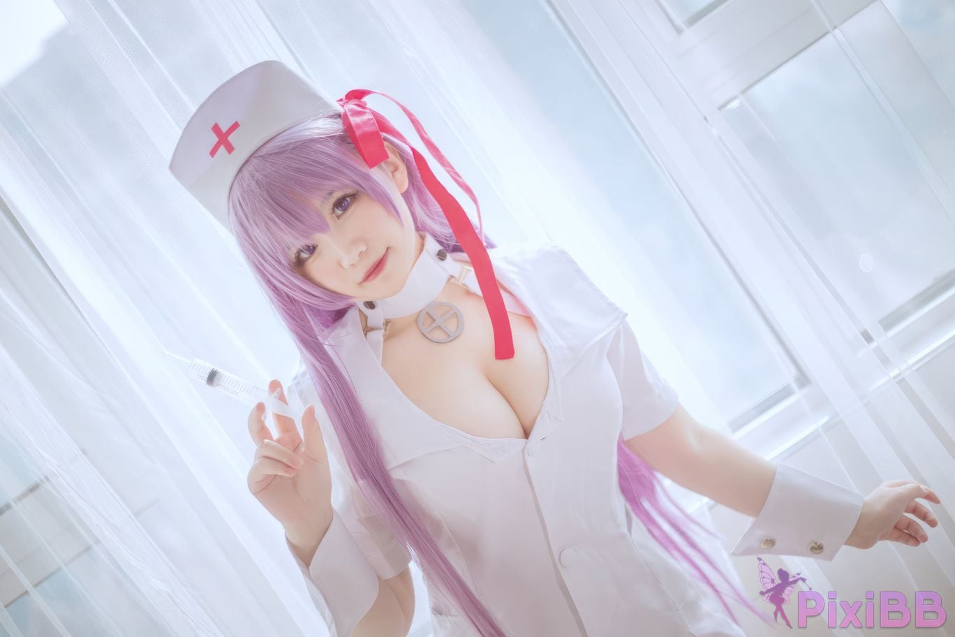 Cosplayer Ah Ban is very happy today BB Nurse PixiBB.COM 012
