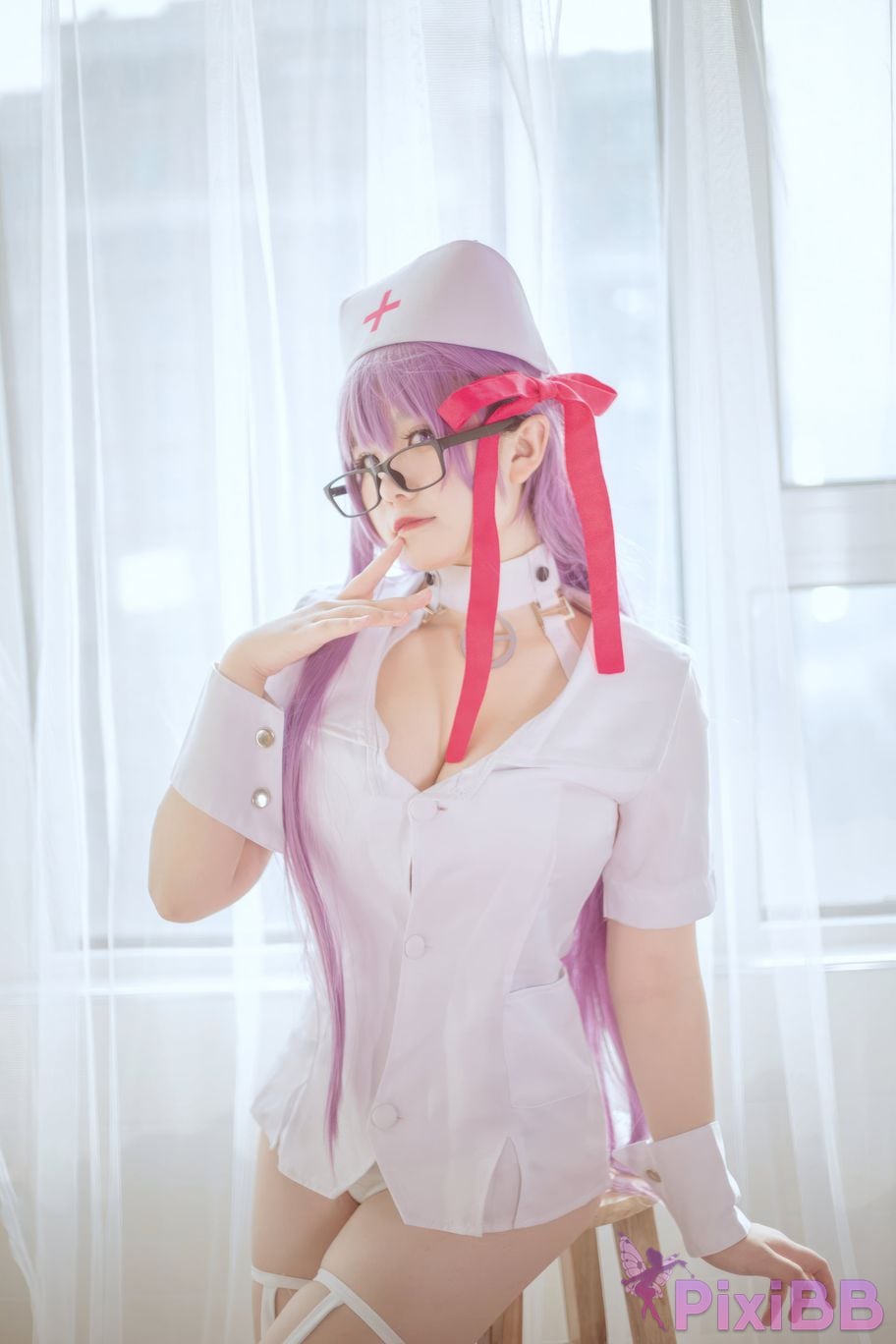 Cosplayer Ah Ban is very happy today BB Nurse PixiBB.COM 015