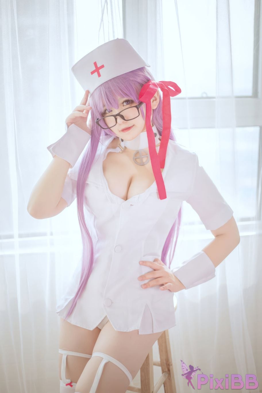 Cosplayer Ah Ban is very happy today BB Nurse PixiBB.COM 017