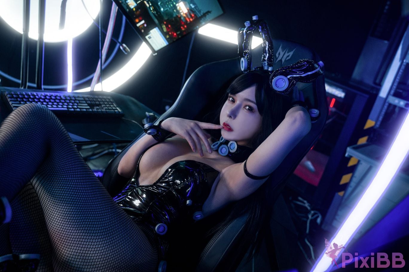 Cosplay Amazon Catfish Killing the City Xiaping Linghua Bunny Girl PixiBB.COM 005