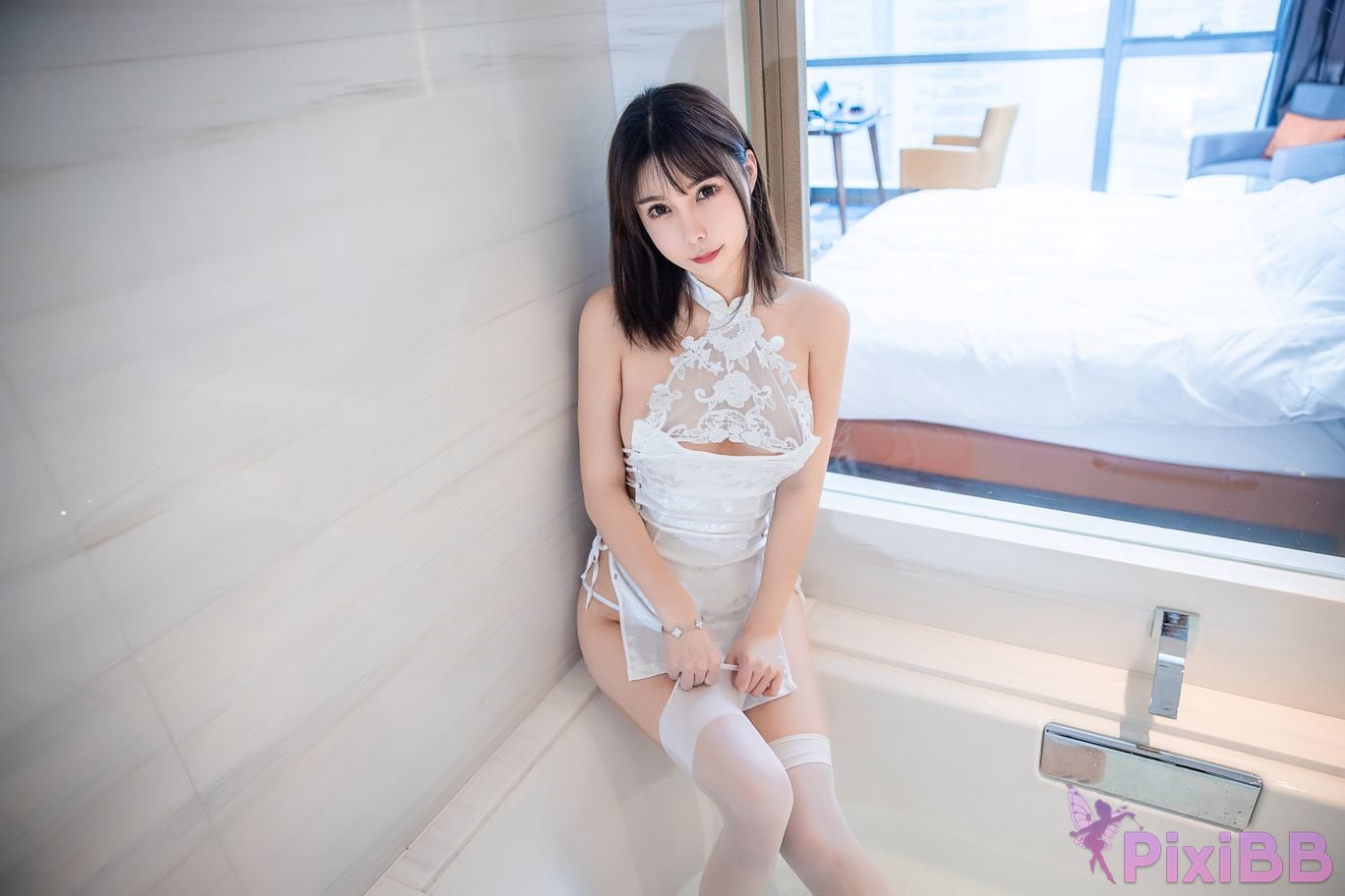 Cosplay Amazon Catfish White Cheongsam PixiBB.COM 015