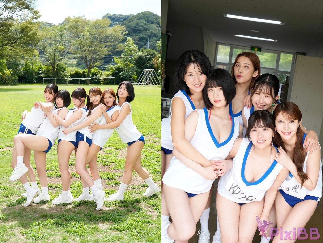 Japanese Idol Weekly Post Digital Photo Book Swaying lean back straddle Sports test full of big breasts 2023 PixiBB.COM 002