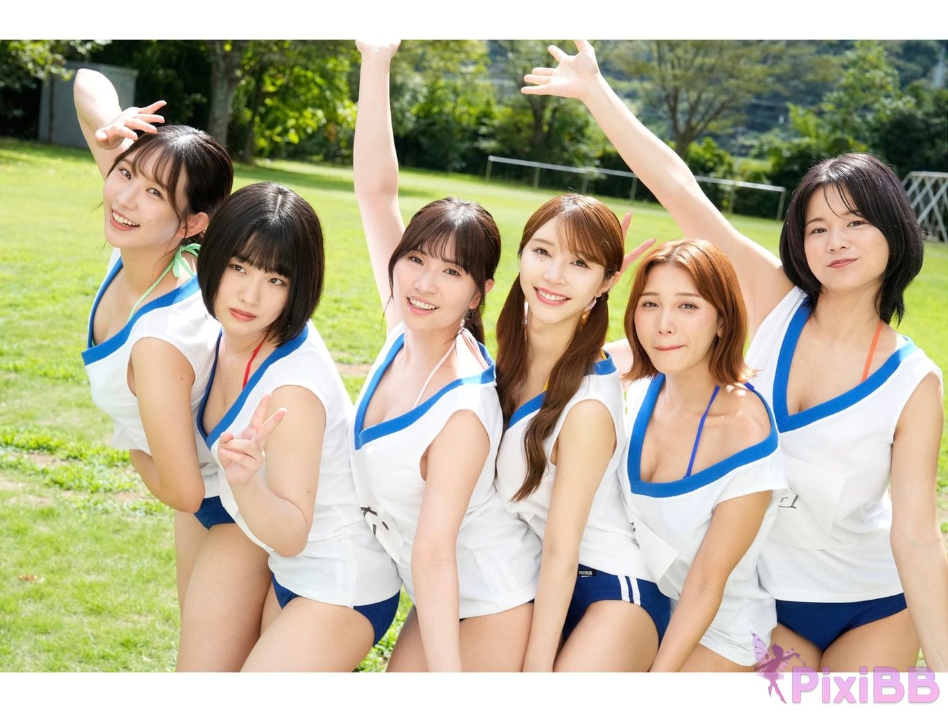 Japanese Idol Weekly Post Digital Photo Book Swaying lean back straddle Sports test full of big breasts 2023 PixiBB.COM 003