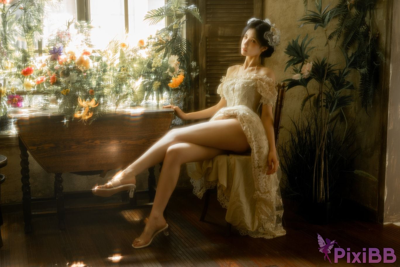 Cosplayer orange meow sauce Member Highlights Orange French style repair PixiBB.COM 038