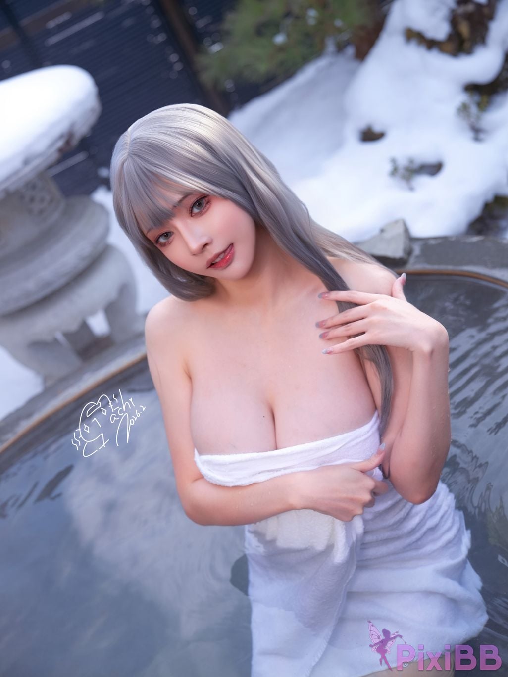 Cosplayer Machi Ma Ji Onsen Full Version Hot spring travel full version PixiBB.COM 037