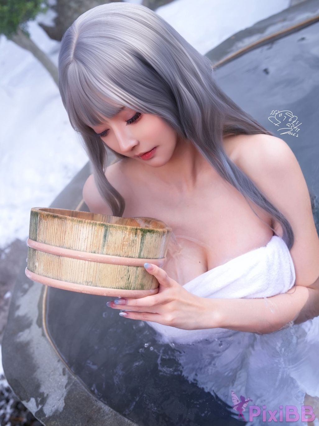 Cosplayer Machi Ma Ji Onsen Full Version Hot spring travel full version PixiBB.COM 059