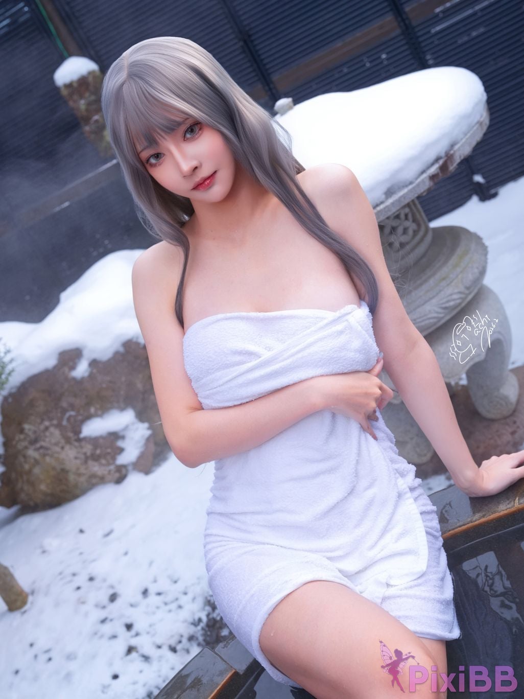 Cosplayer Machi Ma Ji Onsen Full Version Hot spring travel full version PixiBB.COM 061
