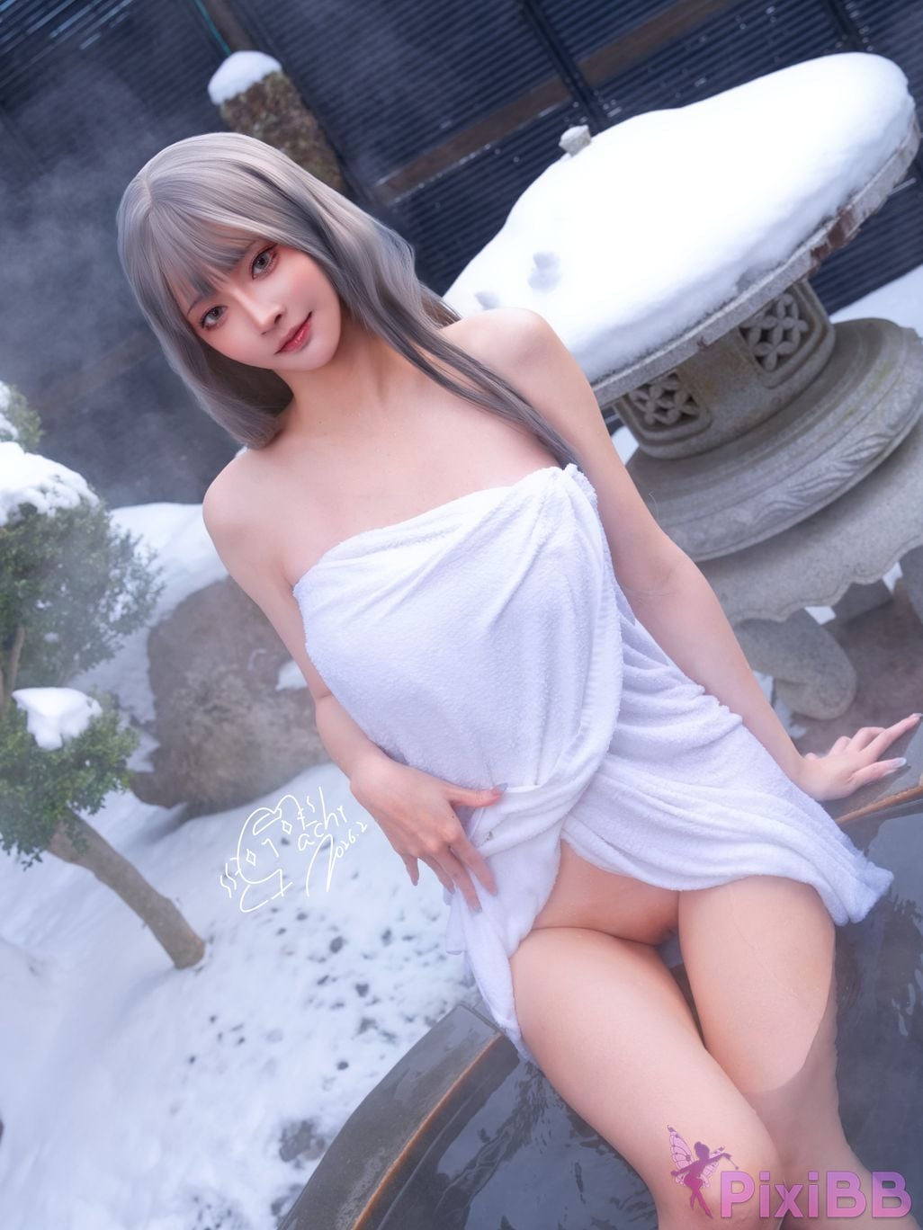 Cosplayer Machi Ma Ji Onsen Full Version Hot spring travel full version PixiBB.COM 067