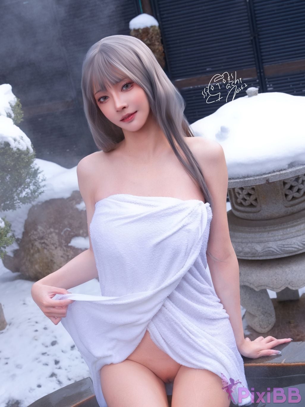 Cosplayer Machi Ma Ji Onsen Full Version Hot spring travel full version PixiBB.COM 068