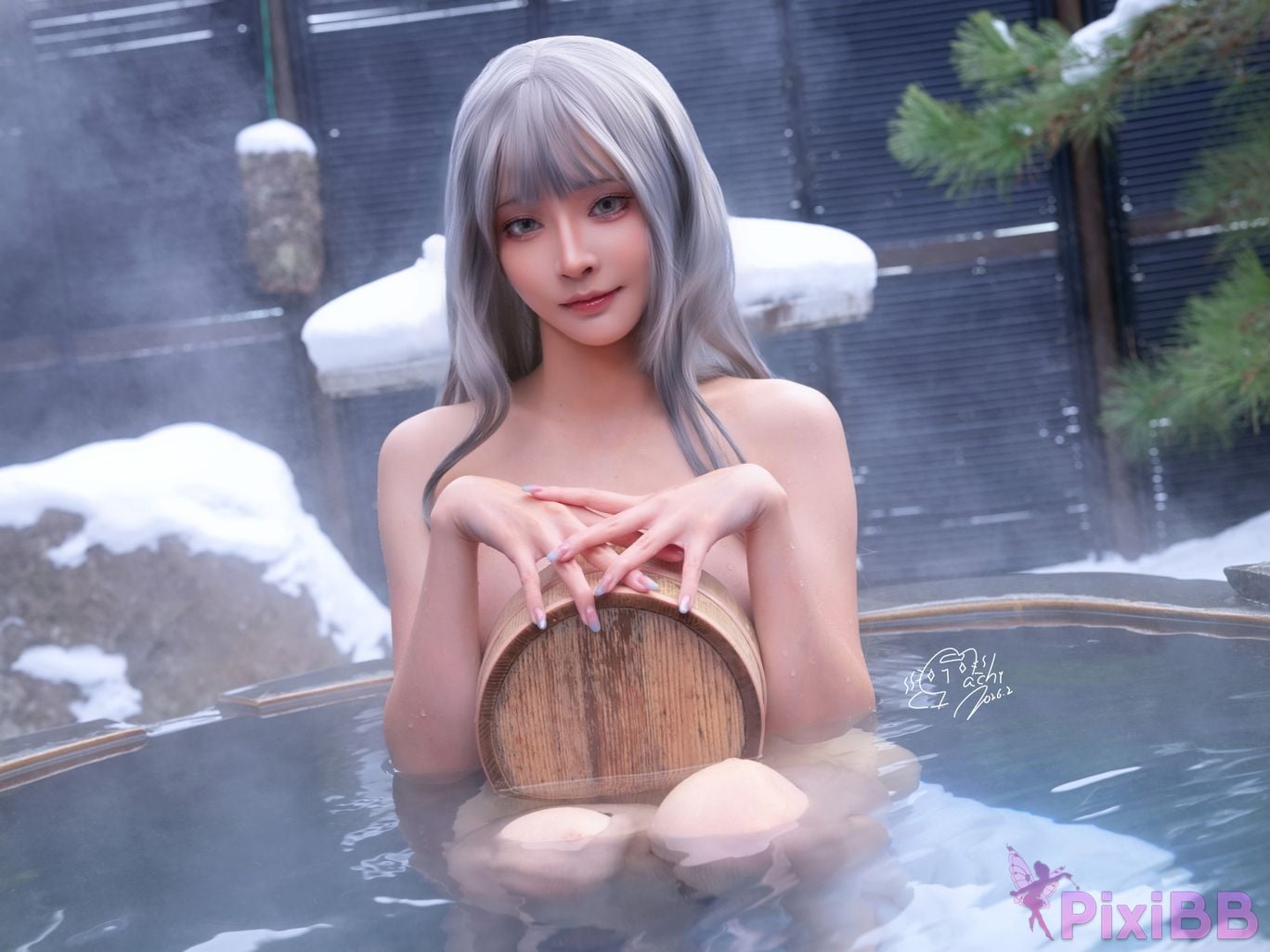 Cosplayer Machi Ma Ji Onsen Full Version Hot spring travel full version PixiBB.COM 080