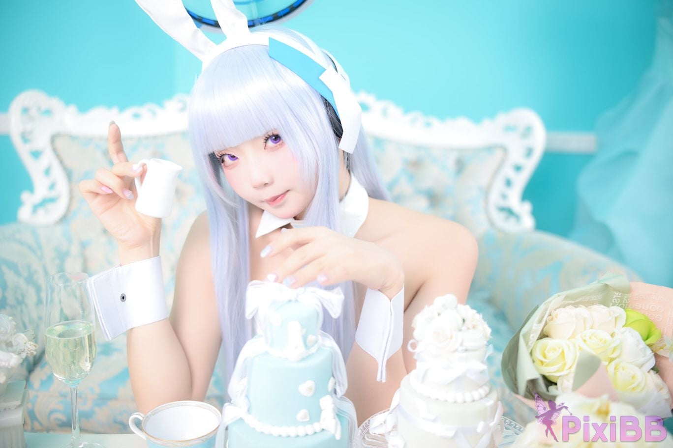 Cosplayer chuchu Tsunderes hot spring trip PixiBB.COM 013