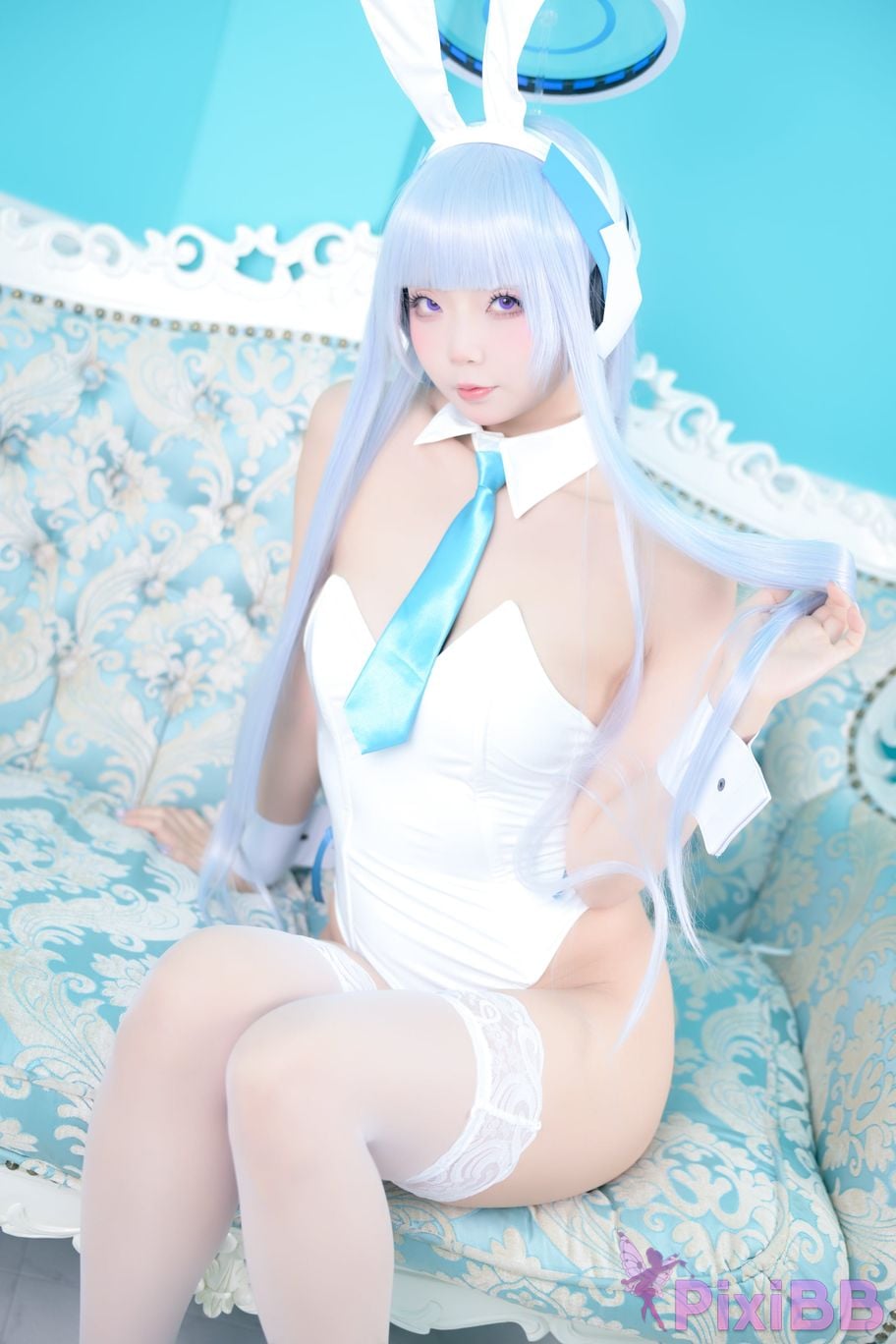 Cosplayer chuchu Tsunderes hot spring trip PixiBB.COM 015