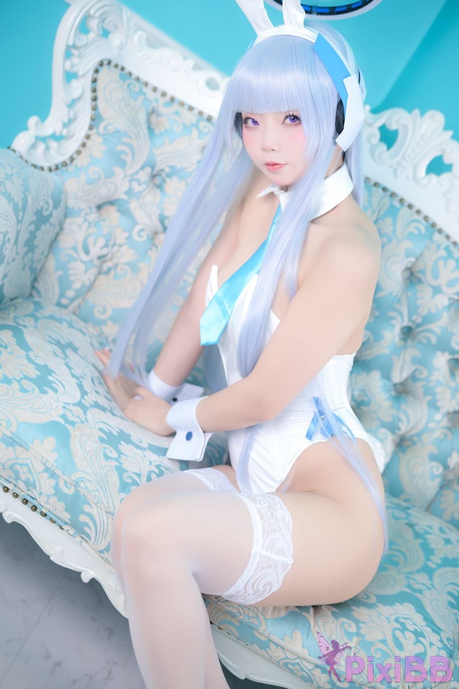 Cosplayer chuchu Tsunderes hot spring trip PixiBB.COM 016