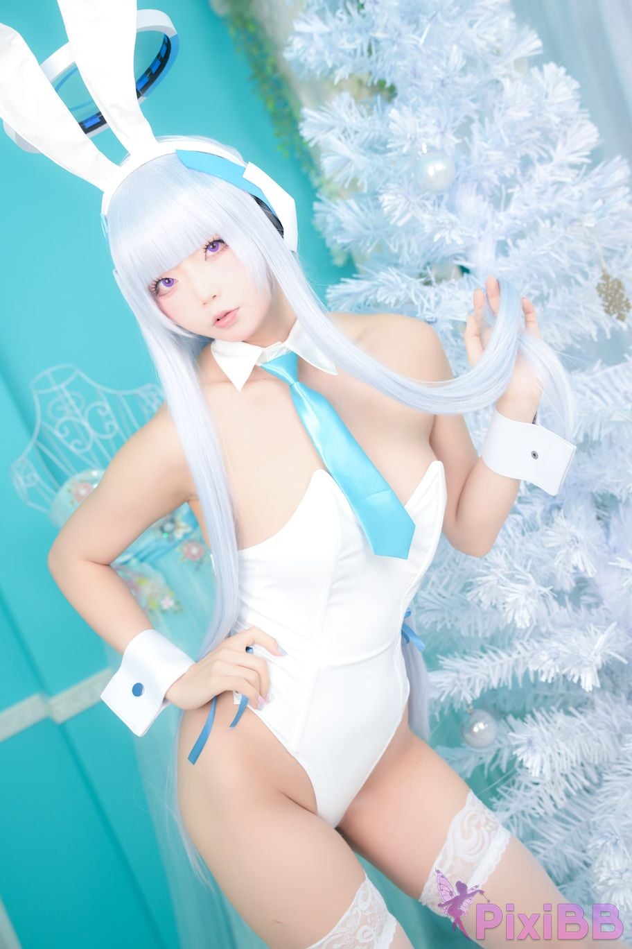 Cosplayer chuchu Tsunderes hot spring trip PixiBB.COM 034