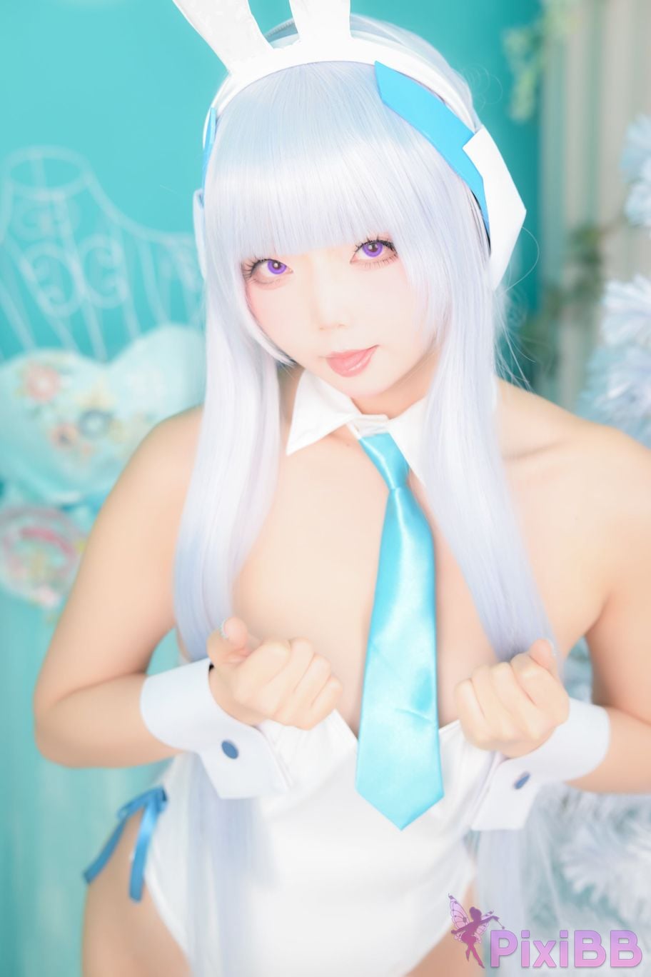 Cosplayer chuchu Tsunderes hot spring trip PixiBB.COM 038