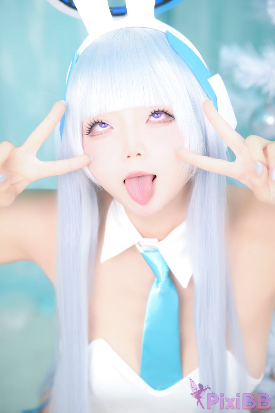 Cosplayer chuchu Tsunderes hot spring trip PixiBB.COM 044