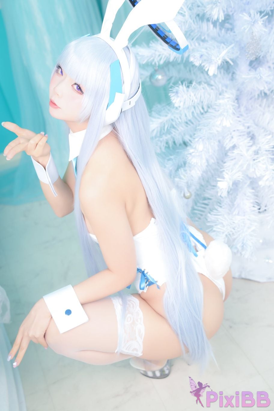 Cosplayer chuchu Tsunderes hot spring trip PixiBB.COM 049